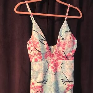 Floral mini dress (never been worn!)